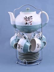 Керамический чайный сервиз на 6 персон